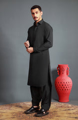 CHARCOAL BLENDED KAMEEZ SHALWAR