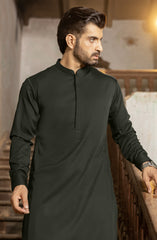 OLIVE GREEN BLENDED KAMEEZ SHALWAR