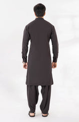 DARK PURPLE BLENDED KAMEEZ SHALWAR