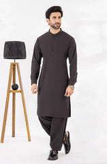 DARK PURPLE BLENDED KAMEEZ SHALWAR