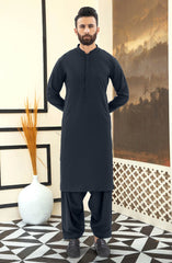 NAVY BLENDED KAMEEZ SHALWAR