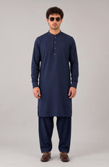 NAVY BLENDED KAMEEZ SHALWAR