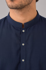NAVY BLENDED KAMEEZ SHALWAR
