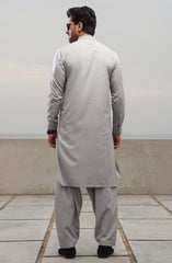FESTIVE'23 MEN KAMEEZ SHALWAR SEMI FORMAL LIGHT GREY