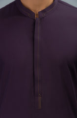 PRE WINTER'23 MEN KAMEEZ SHALWAR CASUAL PURPLE