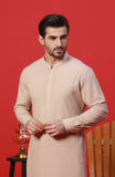 WINTER'23 MEN KAMEEZ SHALWAR PLAIN STONE LIGHT BEIGE