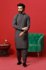FESTIVE'23 MEN KAMEEZ SHALWAR CASUAL CHARCOAL