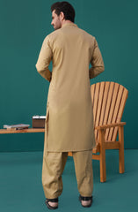 PRE WINTER'23 MEN KAMEEZ SHALWAR CASUAL KHAKI