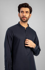 PRE WINTER'23 MEN KAMEEZ SHALWAR CASUAL NAVY BLUE