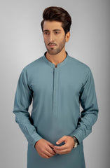 PRE WINTER'23 MEN KAMEEZ SHALWAR CASUAL TEAL