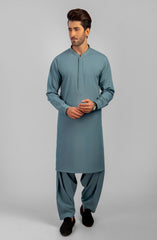 PRE WINTER'23 MEN KAMEEZ SHALWAR CASUAL TEAL