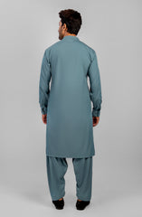 PRE WINTER'23 MEN KAMEEZ SHALWAR CASUAL TEAL