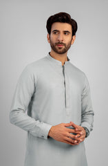 PRE WINTER'23 MEN KAMEEZ SHALWAR CASUAL LIGHT GREY