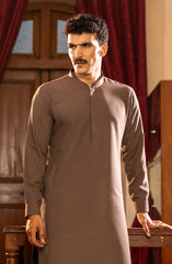 WINTER'23 MEN KAMEEZ SHALWAR PLAIN CHOCOLATE