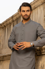 WINTER'23 MEN KAMEEZ SHALWAR CASUAL STONE GREY