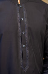 WINTER'23 MEN KAMEEZ SHALWAR SEMI FORMAL NAVY BLUE