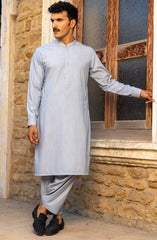 WINTER'23 MEN KAMEEZ SHALWAR PLAIN SKY BLUE
