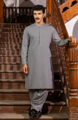 WINTER'23 MEN KAMEEZ SHALWAR CASUAL GREY