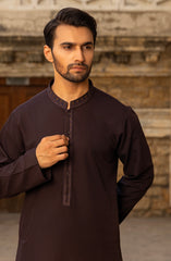 WINTER'23 MEN KAMEEZ SHALWAR SEMI FORMAL BURGUNDY