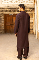 WINTER'23 MEN KAMEEZ SHALWAR SEMI FORMAL BURGUNDY
