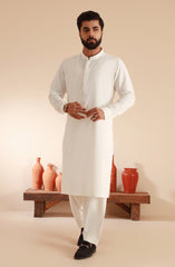 MEN KAMEEZ SHALWAR OFF WHITE