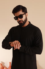MEN KAMEEZ SHALWAR BLACK