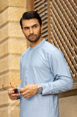WINTER'23 MEN KAMEEZ SHALWAR CASUAL SKY BLUE