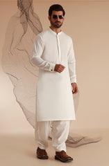 MEN KAMEEZ SHALWAR OFF WHITE