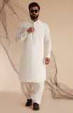 MEN KAMEEZ SHALWAR OFF WHITE