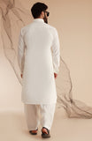 MEN KAMEEZ SHALWAR OFF WHITE