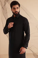 MEN KAMEEZ SHALWAR BLACK