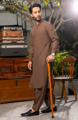 MEN KAMEEZ SHALWAR CHOCOLATE