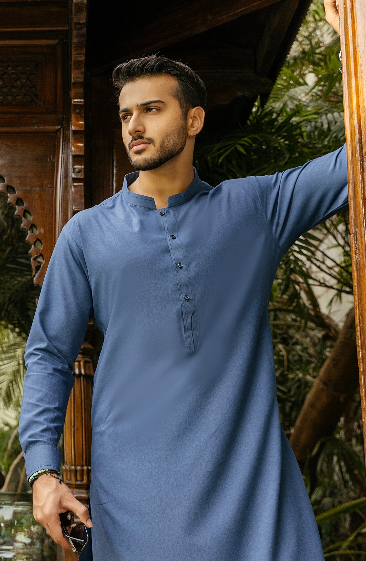 Royal blue mens shalwar 2024 kameez