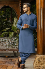 MEN KAMEEZ SHALWAR ROYAL BLUE