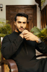 MEN KAMEEZ SHALWAR BLACK