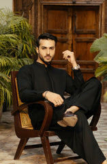 MEN KAMEEZ SHALWAR BLACK