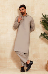 MEN KAMEEZ SHALWAR STEEL GREY