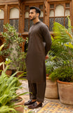 MEN KAMEEZ SHALWAR CHOCOLATE