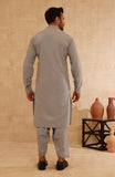 MEN KAMEEZ SHALWAR SILVER GREY