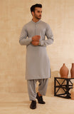 MEN KAMEEZ SHALWAR SILVER GREY