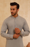 MEN KAMEEZ SHALWAR SILVER GREY