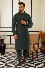 TEAL BLENDED  KAMEEZ SHALWAR