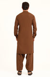 MEN KAMEEZ SHALWAR BROWN