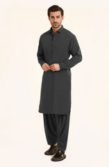 CHARCOAL BLENDED KAMEEZ SHALWAR