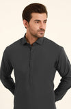 WINTER'24 MEN KAMEEZ SHALWAR CHARCOAL