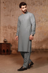 GREY BLENDED KAMEEZ SHALWAR