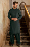 WINTER'24 MEN KAMEEZ SHALWAR TEAL GREEN