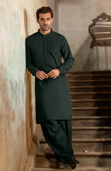 TEAL GREEN BLENDED KAMEEZ SHALWAR