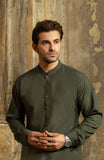 WINTER'24 MEN KAMEEZ SHALWAR OLIVE GREEN