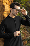 WINTER'24 MEN KAMEEZ SHALWAR BLACK